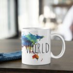 "World Map" Coffee Mug (CMTR502) - Image 2