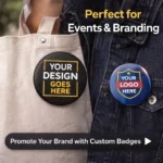 custom badges for events branding India button badges for promotion and marketing