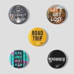 Travulls Travel Badges Pack. Travel Pin Button Badges Online India.