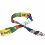 Tibetan Mantra Prayer Printed Fabric Keychain Lanyard - Image 2